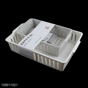 Online wholesale divided plastic storage bins for drawer and desktop