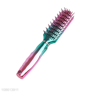 Yiwu market plastic electroplating hair comb hair brush