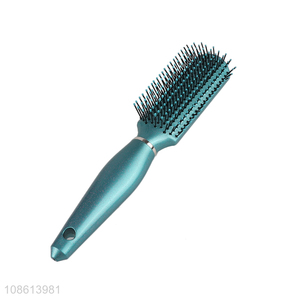 Best selling plastic massage hair comb long hair brush wholesale