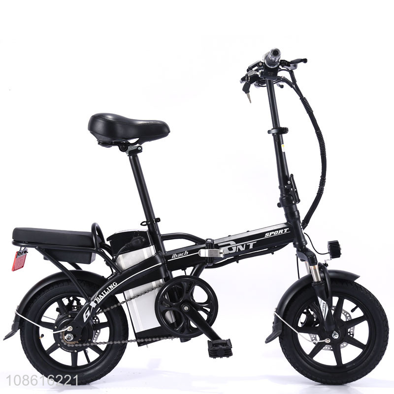 Wholesale 48V 12A 250W 14 inch fat tire foldable electric bike for adults