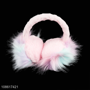 Hot selling winter outdoor women soft fluffy ear muff girls ear warmer