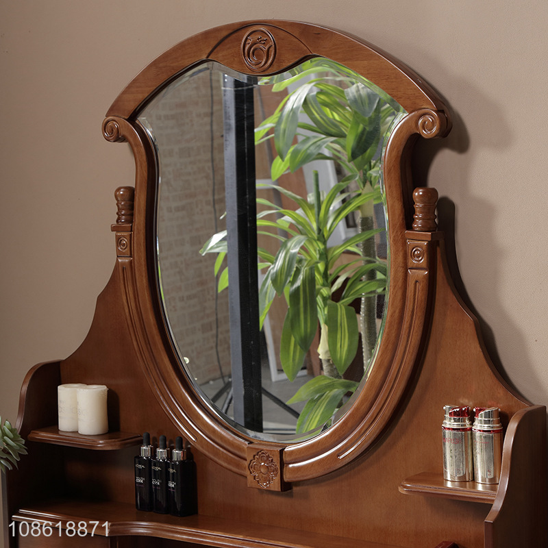 Good quality retro solid wood dressing table for sale