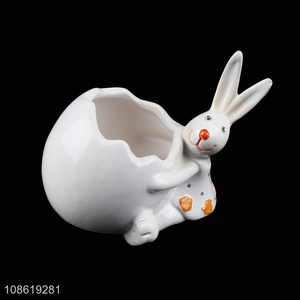 Popular products ceramic dolomite bunny crafts for decoration