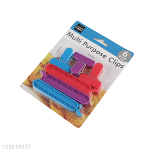 Popular products 6pieces multi-purpose sealing clips bag clips