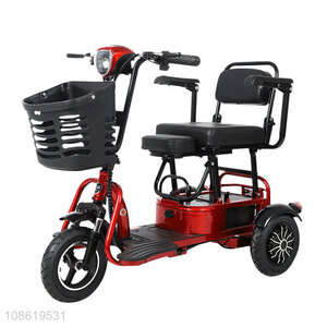 Factory price lithium battery three-gear speed fat tire folding <em>electric</em> trike <em>scooter</em>