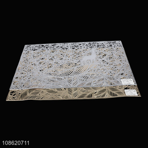 Hot selling hollow <em>placemat</em> pvc table mat for restaurant & hotel