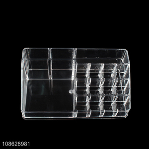 Hot selling acrylic cosmetic organizer lipstick <em>lip</em> <em>gloss</em> holder