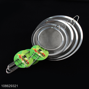 Online wholesale stainless steel fine mesh stainer kitchen colander