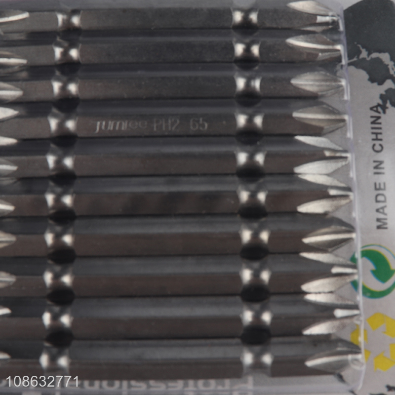 Customized Logo 10PCS PH2 S2 Steel Screwdriver Bit Set