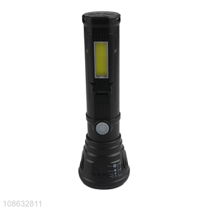 Wholesale 4.5V 1.3W 1LED+12COB Retractable Super Bright Flashlight