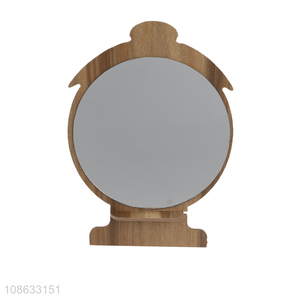 Good quality wooden desktop <em>makeup</em> <em>mirror</em> cosmetic <em>mirror</em> for sale