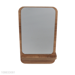 Popular products wooden tabletop <em>makeup</em> <em>mirror</em> cosmetic <em>mirror</em>