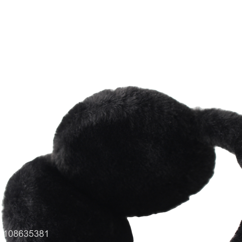 China products black winter warm plush earmuffs for sale