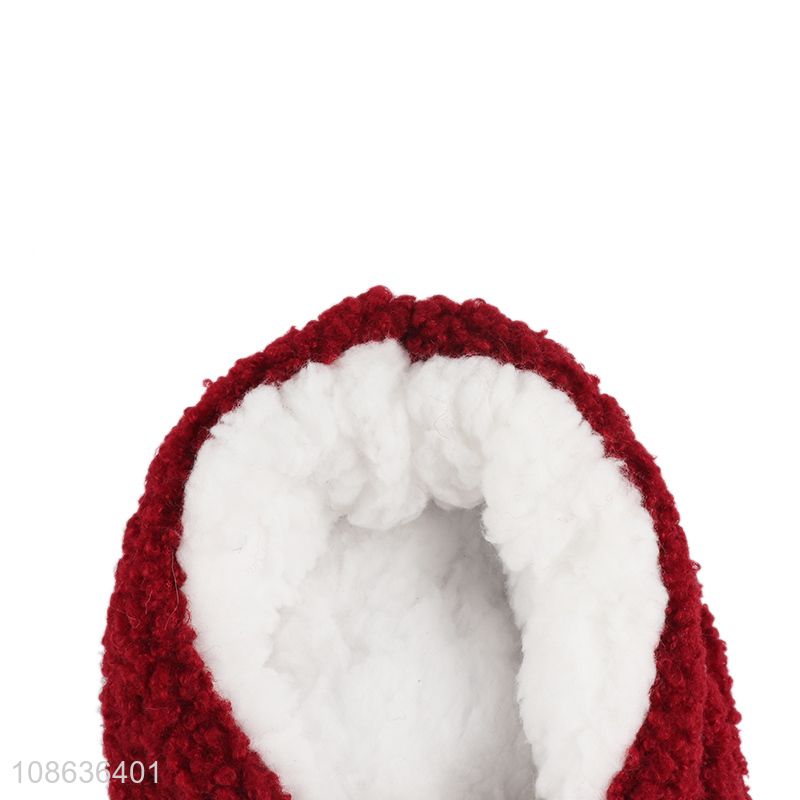 Factory supply winter fuzzy indoor floor slippers home shoes