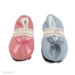 Factory supply winter fuzzy indoor floor slippers home shoes