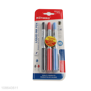 Good selling 3pcs school office stationery gel pen set wholesale