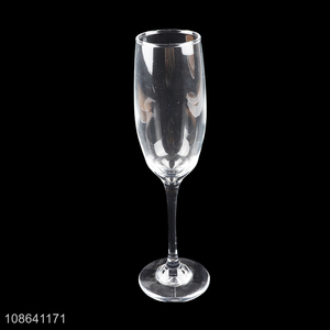 High quality clear stemmed champagne glasses party glasses