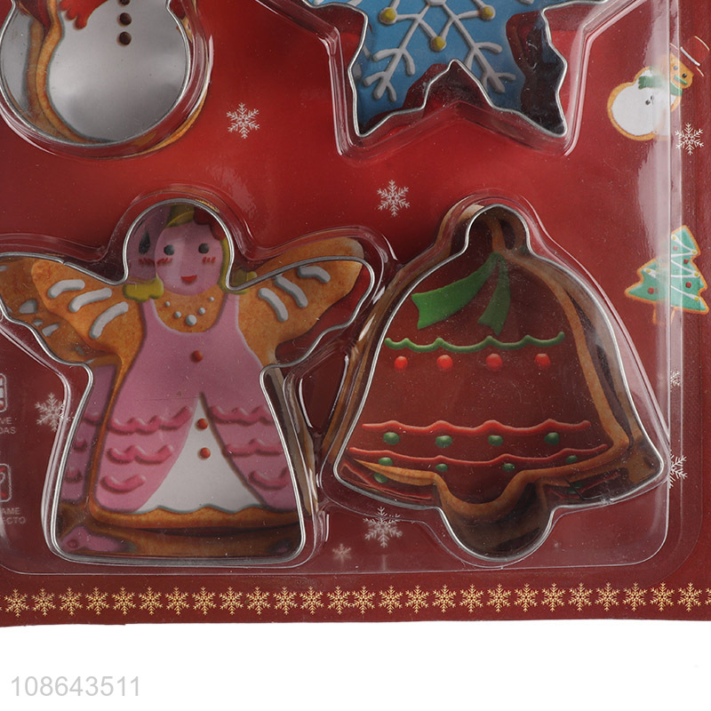 Latest products 6pcs christmas cookies cutter cookies mould for sale