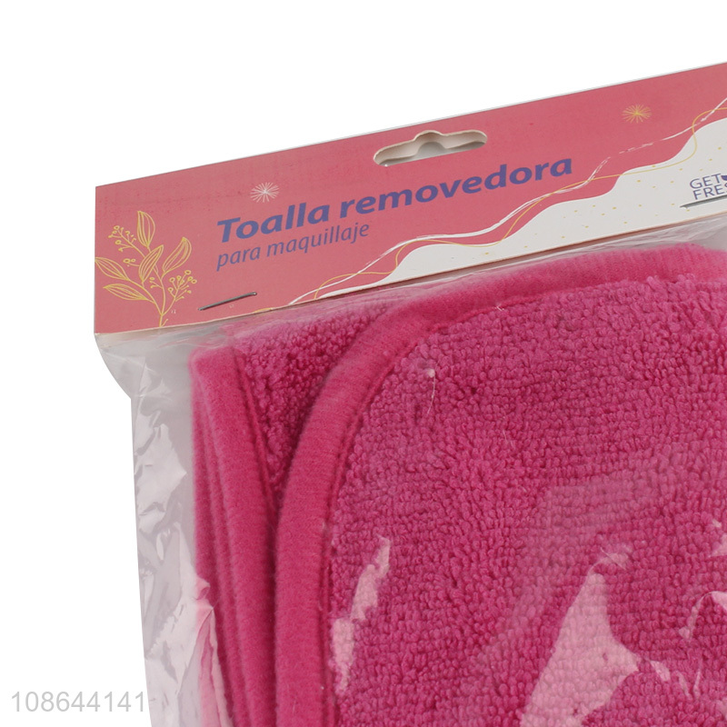 Good quality soft absorbent microfiber face towel for makeup removal