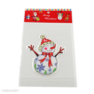 Hot products snowman pattern christmas window stickers wholesale