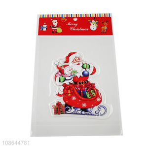 Good selling christmas window decorative stickers wholesale