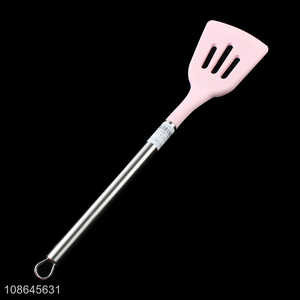 Good price heat resistant silicone slotted spatula slotted turner