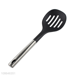 Good selling nylon kitchen utensils slotted ladle wholesale