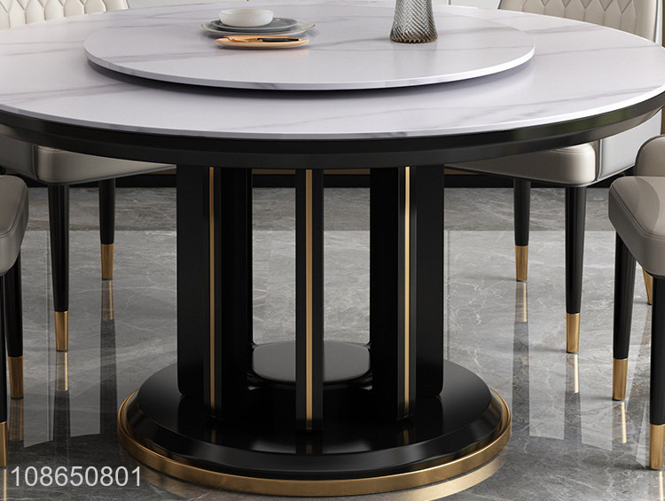 Factory price round modern style dining table for home furniture