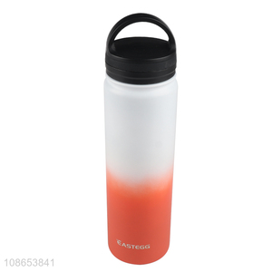 Wholesale stainless steel double wall insulated water bottle for gym fitness