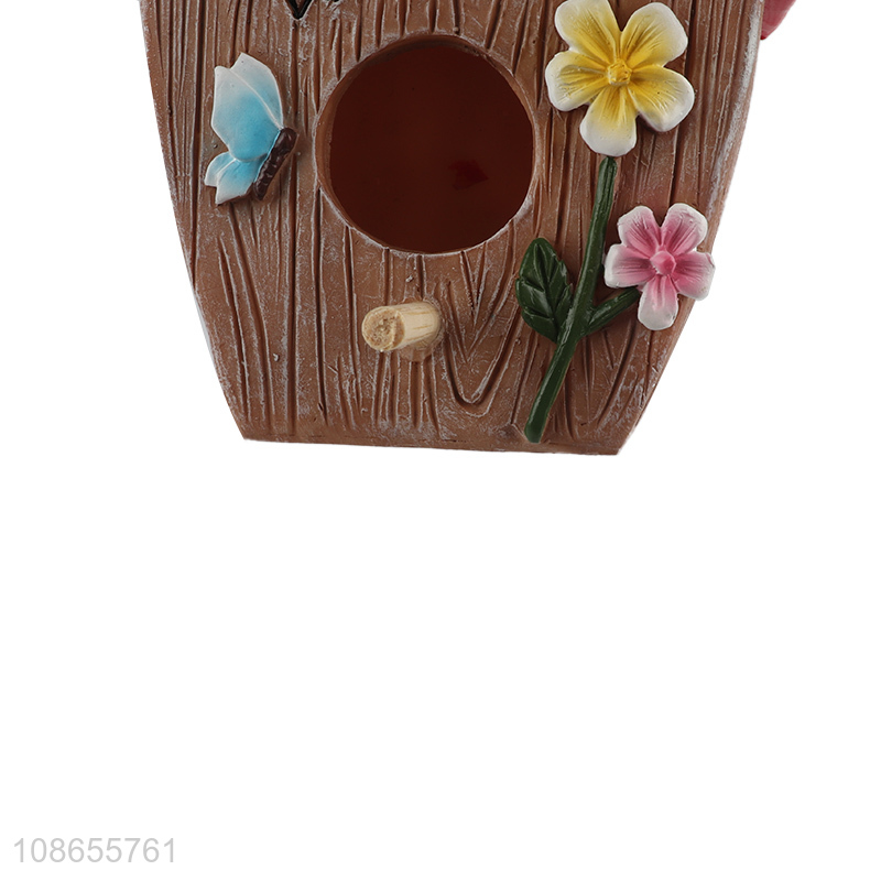 Good quality resin fairy house statue resin crafts for garden decor