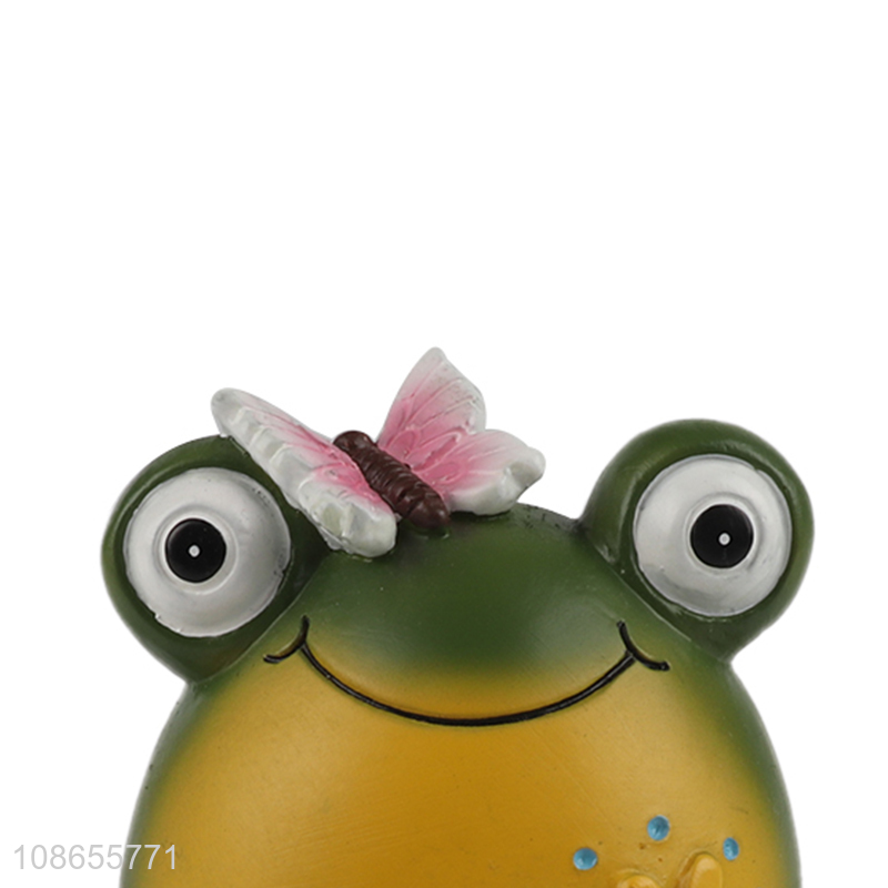 Wholesale garden decoration resin frog statuette animal resin crafts