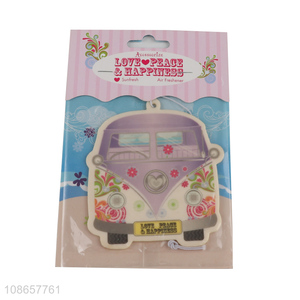 Popular products bus shape hanging car aromatherapy tablet car air freshener