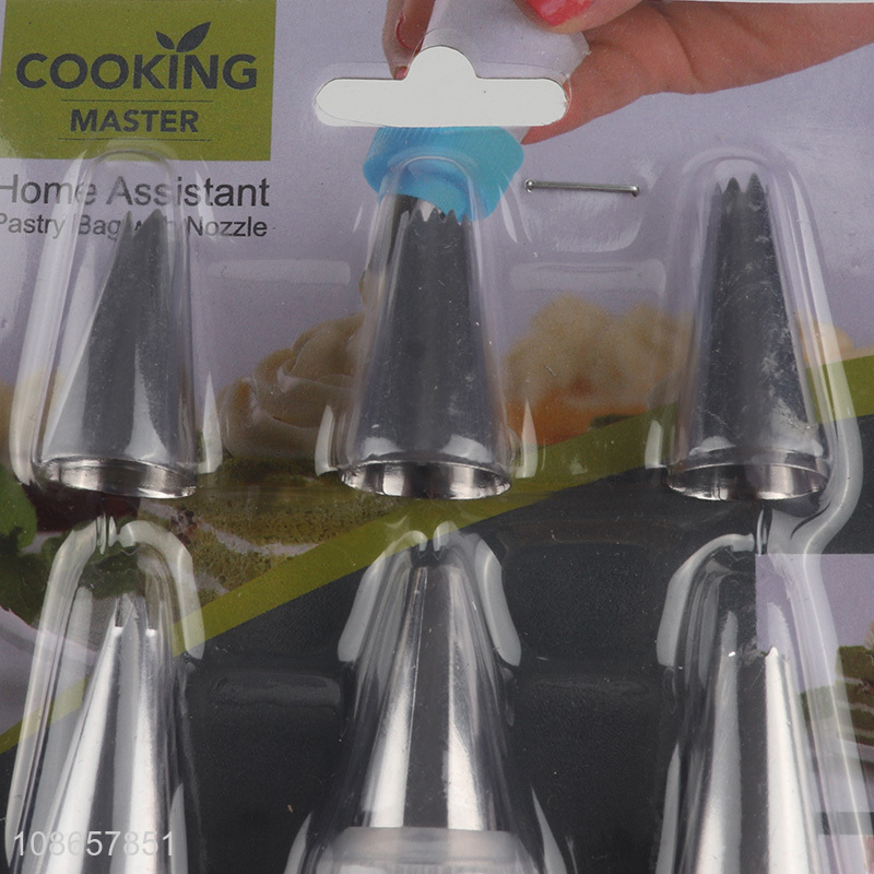 Factory price 8pcs stainless steel cake nozzle tool for baking tool