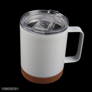 Wholesale double walled stainless steel vacuum flask insulated coffee mug