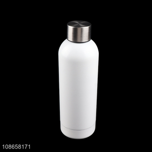 Custom logo portable stainless steel insulated water bottle vacuum flask