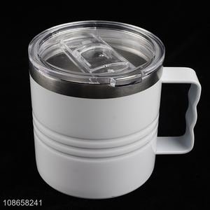 Hot sale double walled stainless steel insulated coffee mug with handle