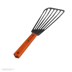 Wholesale stainless steel slotted spatula turner steak spatula for flipping