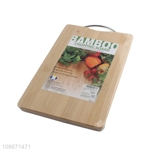 Good price eco-friendly natural bamboo chopping board with handle