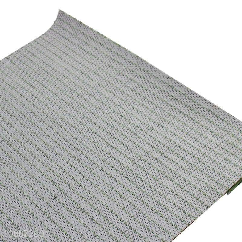 Factory price rectangle pvc artificial lawn floor mat for sale