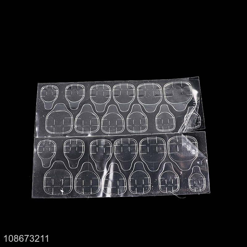 Good quality 24pcs black series false nails nail art supplies