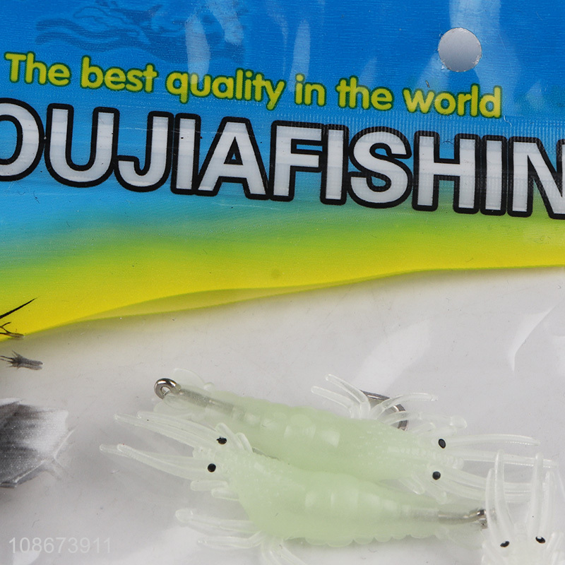 Yiwu market fishing shrimp bionic bait with hook