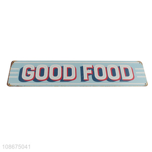 Good sale restaurant <em>decoration</em> metal plate printing tin metal sign