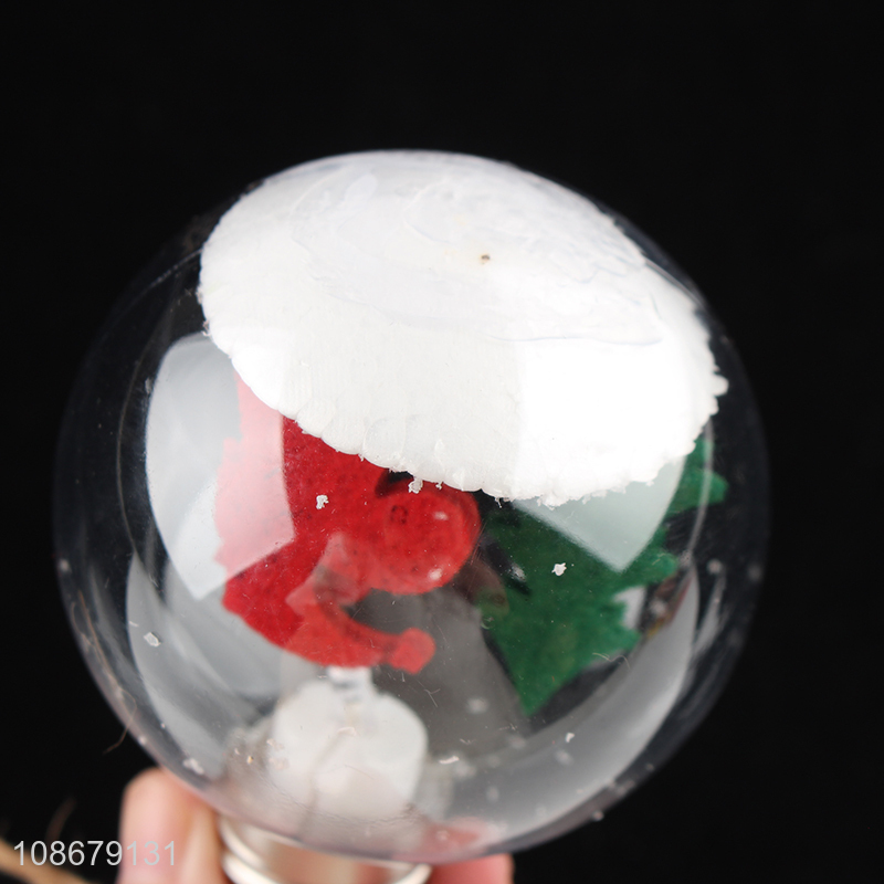 Best sale christmas decoration lightning ball transparent christmas ball