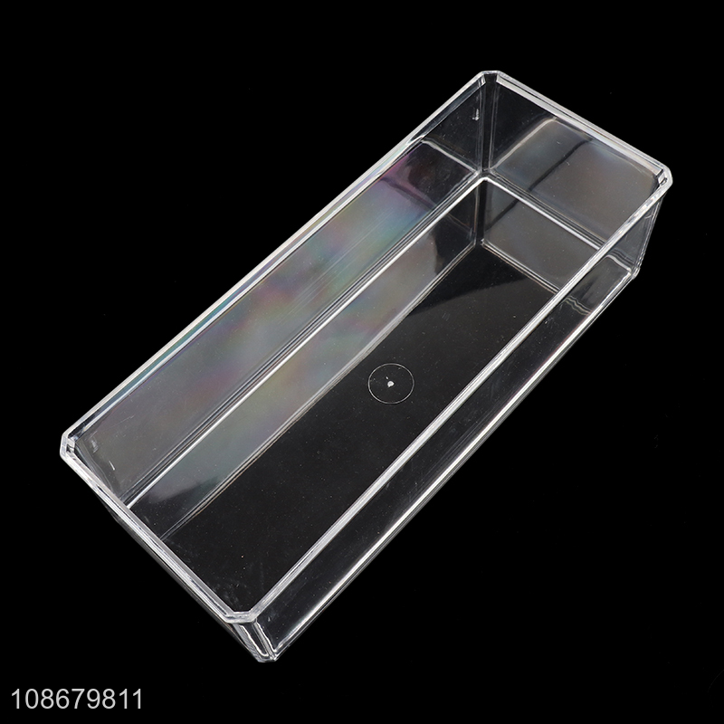 Online wholesale clear makeup organizer vanity cosmetics storage box