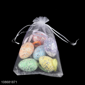 Good price 6pcs hanging foam Easter eggs Easter <em>party</em> <em>decorations</em>