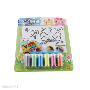 New products children diy coloring glitter art painting toys for sale