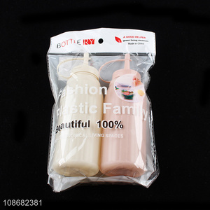 Top quality plastic condiment dispenser squeeze bottle for kitchen