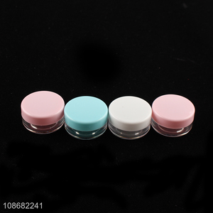 Top sale plastic cosmetic jar loose powder jar wholesale