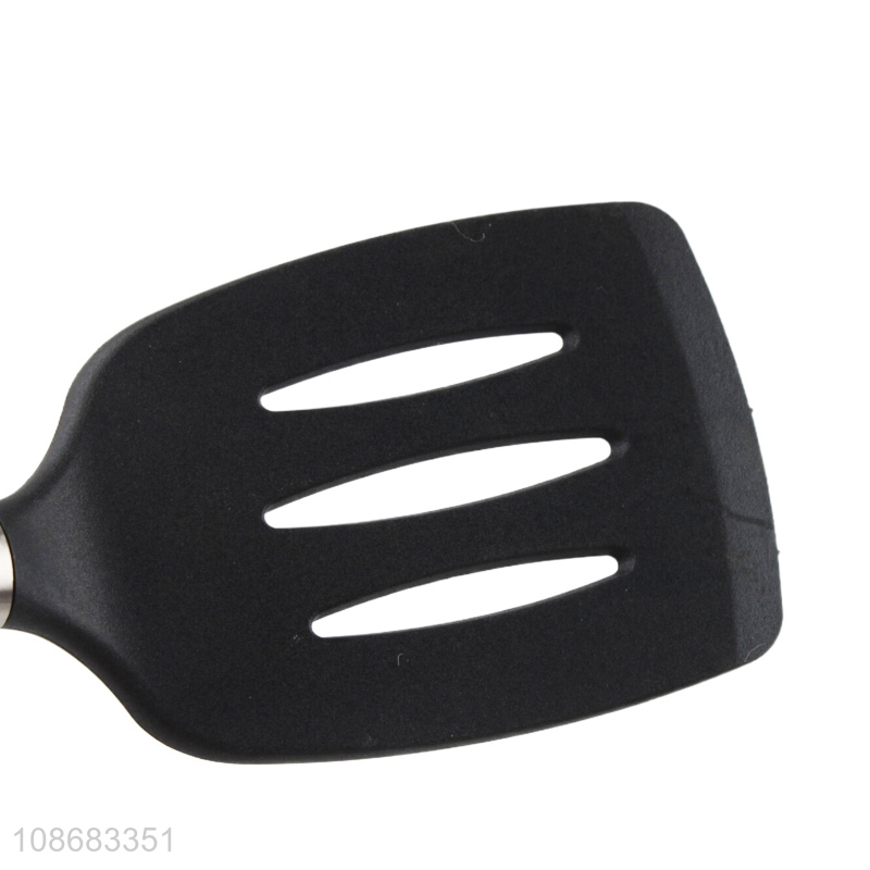 Wholesale non-stick easy to clean nylon slotted spatula for fish egg pancake