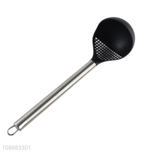 Online wholesale heat resistant nylon slotted soup ladle kitchen cooking utensil